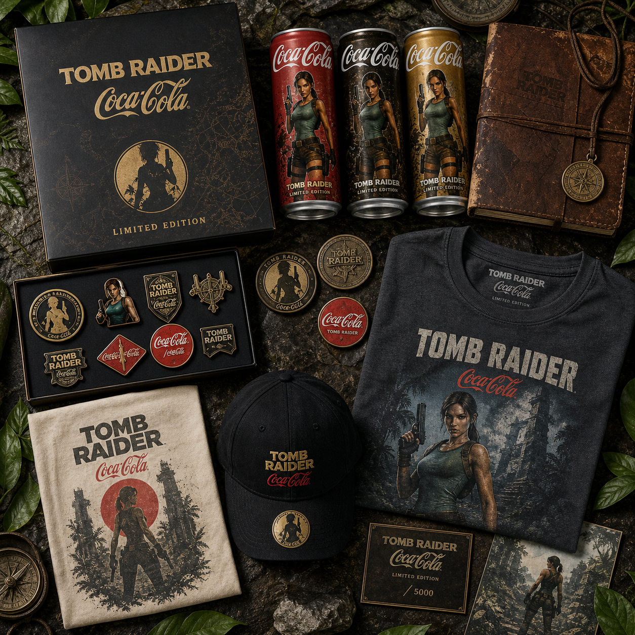 Every Piece of Tomb Raider Merchandise You Can Collect from the Coke Collaboration